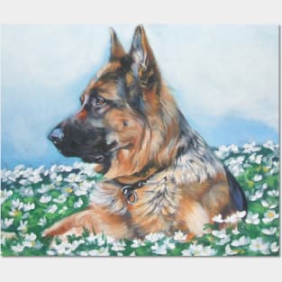German Shepherd Fine Art Painting Posters and Art